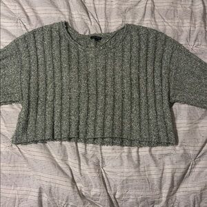 Cropped Short Sleeve Sweater